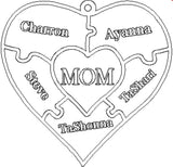 Personalized Family Puzzle Necklace