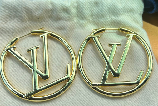 LV Inspired Hoops