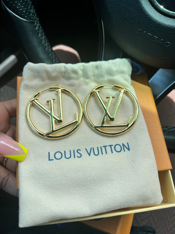 LV Inspired Hoops