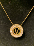 Diamond Letter Pendant