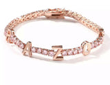 Custom Tennis Name Bracelet