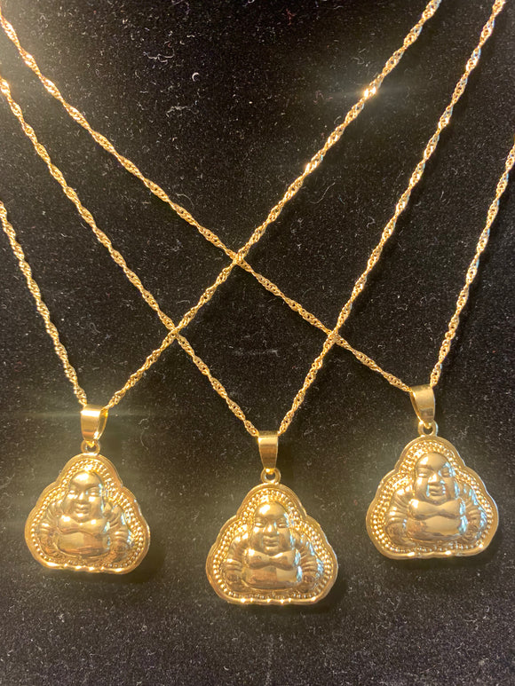 Gold Buddha Pendant