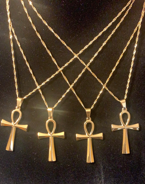 Over Sized Gold Ankh