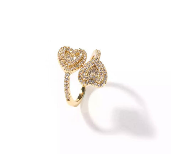 Adjustable Heart Ring