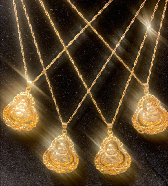 Gold Buddha Pendant