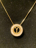 Diamond Letter Pendant