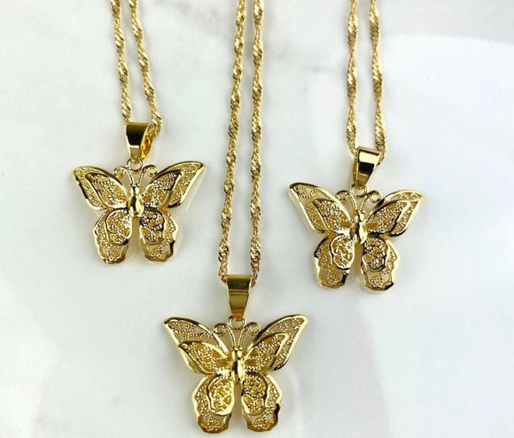 3D Butterfly Pendant